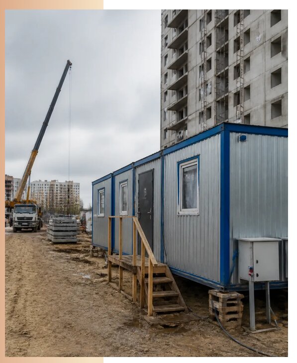 Аренда строительных вагончиков для рабочих в Рузаевке